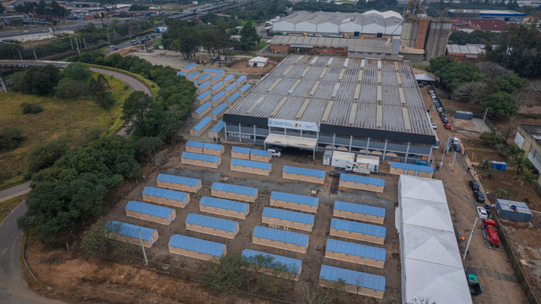 RS inaugura ‘cidade provisória’ para desabrigados por conta das cheias