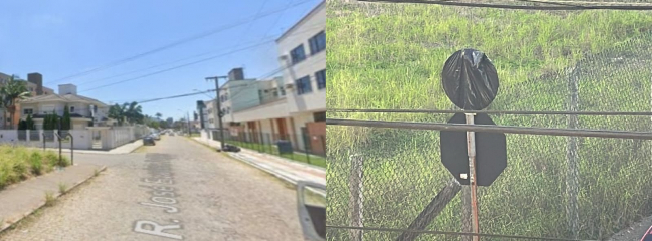 Moradores e trabalhadores alertam para mudança de sentido na Rua José Evaristo Fogaça (atrás do Fórum)