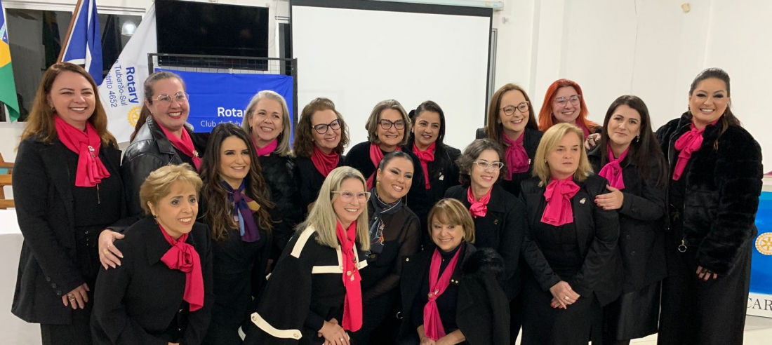 Gisele Montez assume a presidência do Rotary Club de Tubarão Luz