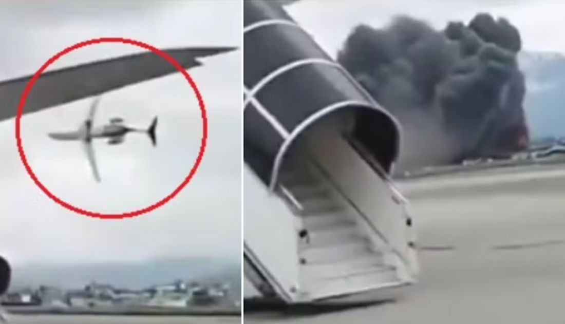 Internacional: Avião cai logo após decolar, explode e mata 18 no Nepal; veja vídeo