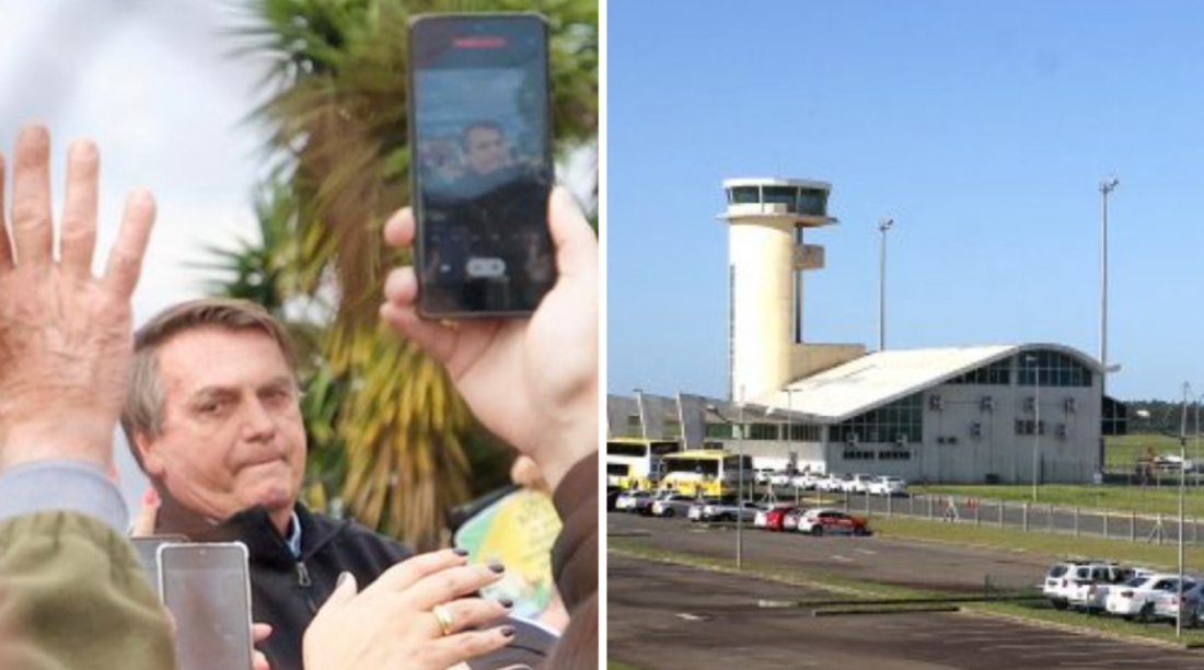 Bolsonaro pousa em Jaguaruna e depois segue para visitar cidades do RS nesta quarta-feira, 24