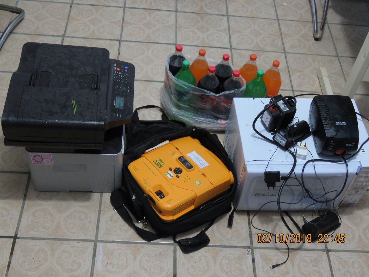 Objetos furtados em escola, em Jaguaruna, são recuperados