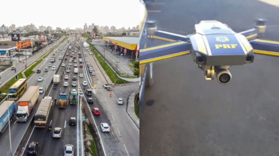 PRF usará drones para fiscalizar BR-101 e Via Expressa na Grande Florianópolis