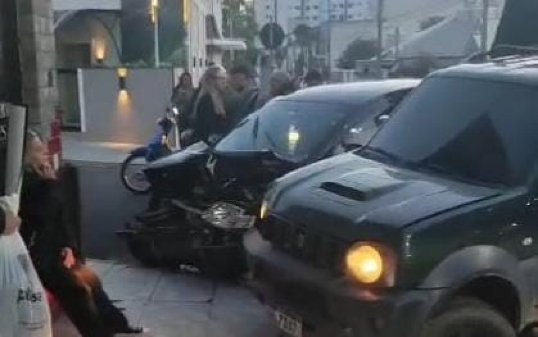 Mais um acidente no cruzamento da Rua Piedade com a 27 de Maio em Tubarão