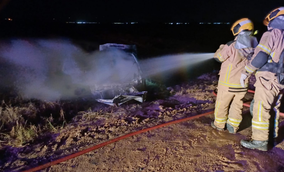 Em Jaguaruna: depois de furtá-lo, bandidos colocam fogo e abandonam em veículo