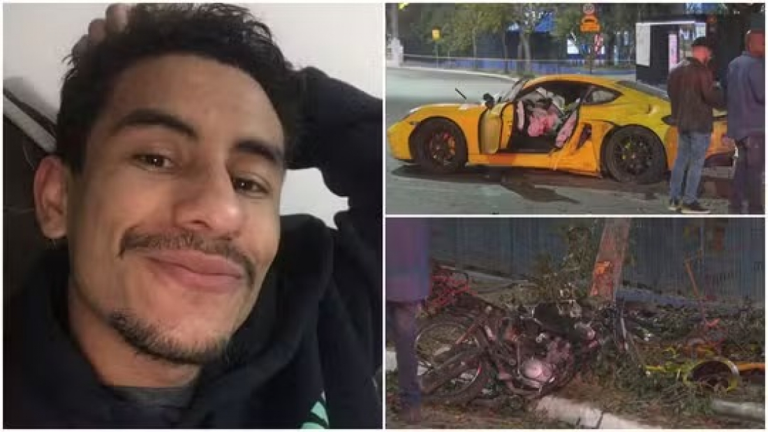 Brasil: motorista de Porsche que atropelou e matou motoqueiro vira réu