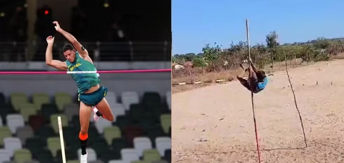 Menino que viralizou treinando salto com vara no quintal de casa tem viagem marcada para conhecer campeão olímpico