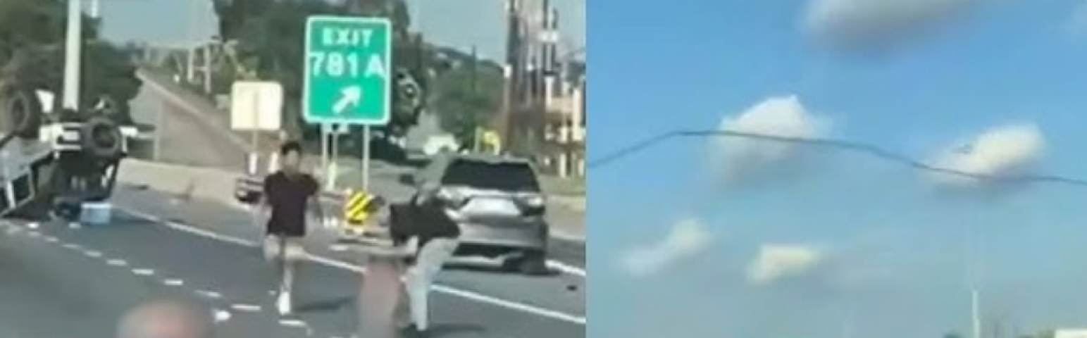 (Vídeo) Crianças são arremessadas em rodovia após acidente de carro nos EUA