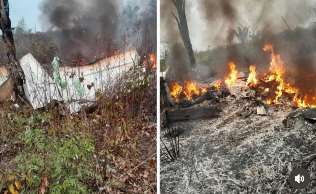 (Vídeo) URGENTE: Avião de pequeno porte cai no Mato Grosso e deixa cinco mortos