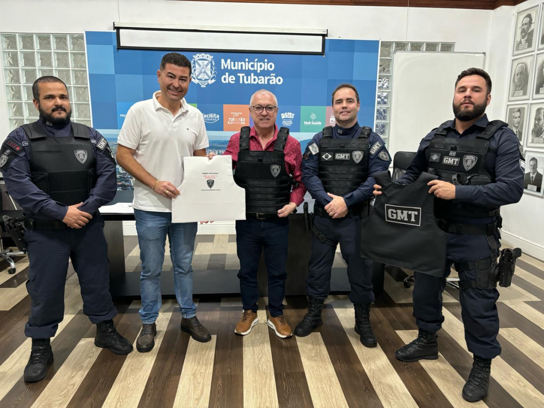 Guarda Municipal de Tubarão recebe novos equipamentos de proteção