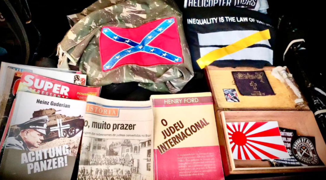 Operação Liberdade: Polícia Civil apreende materiais de apologia ao nazismo em Laguna