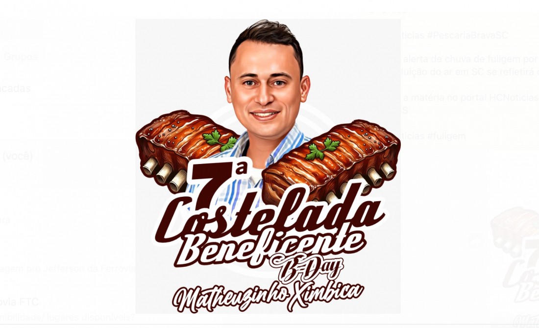Colunista matheuzinho Ximbica comemora aniversário com a 7ª edição da Costelada Beneficente