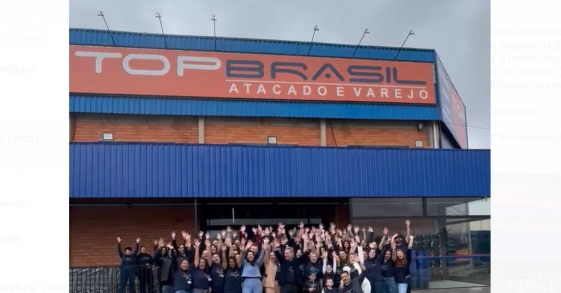(Vídeo) Três meses após incêndio, Top Brasil reinaugura loja em Tubarão