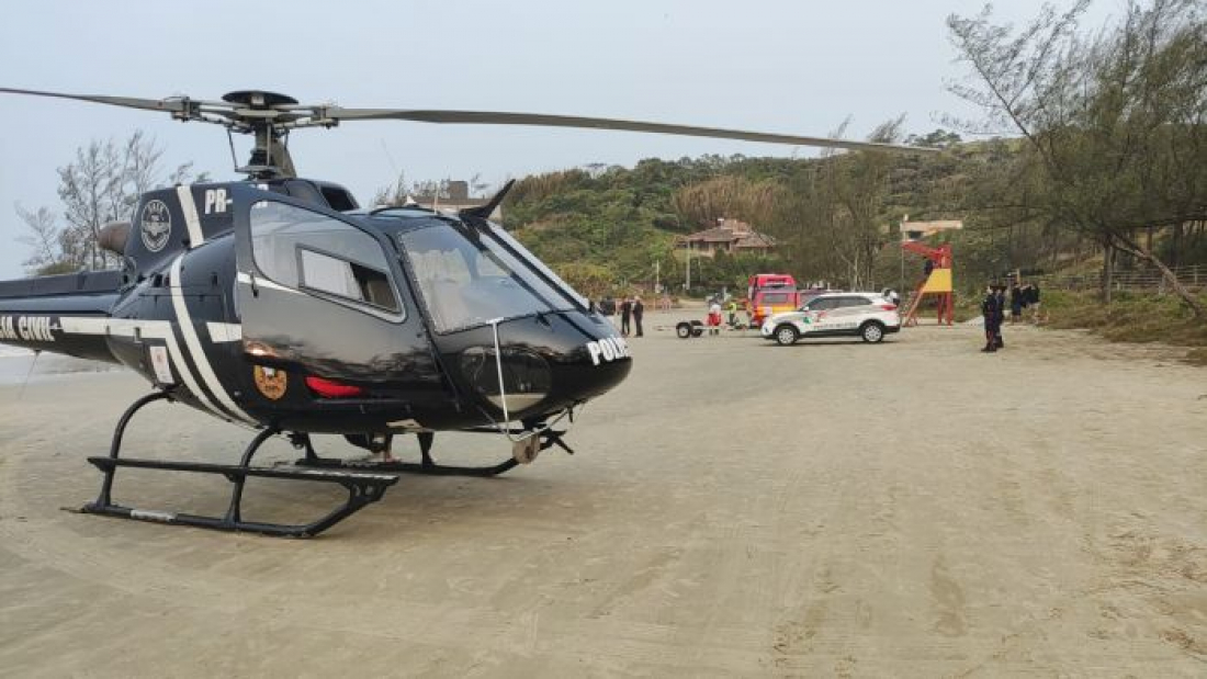Menino de 8 anos desaparece após se afogar na Praia do Ouvidor, em Garopaba