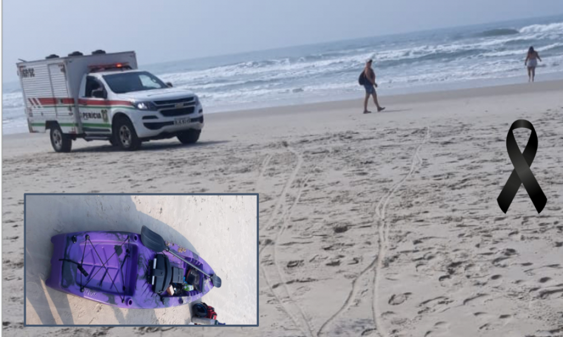 Tragédia: caiaque vira e homem morre afogado na Praia do Siriú, em Garopaba
