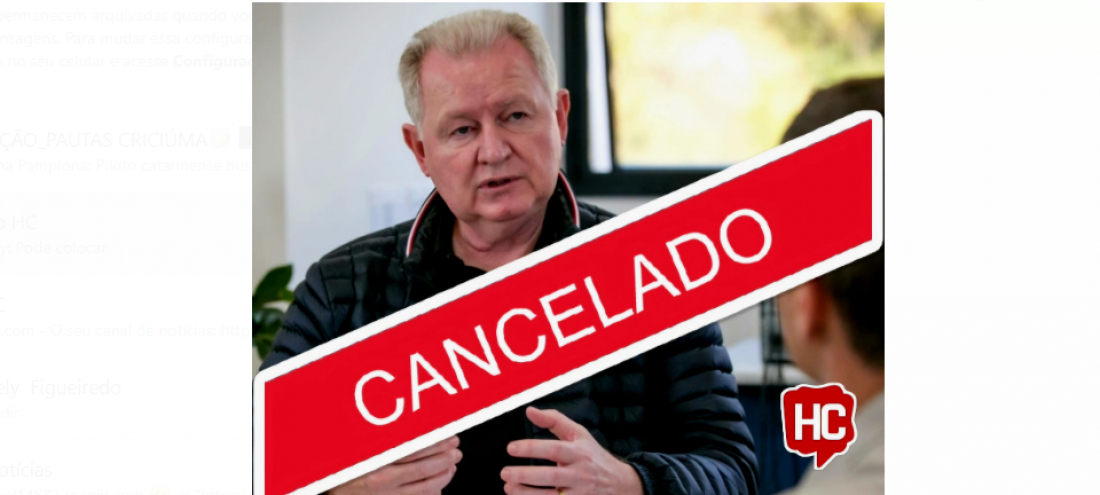 Candidato Stüpp cancela entrevista previamente agendada no Podcast Dura 1 hora