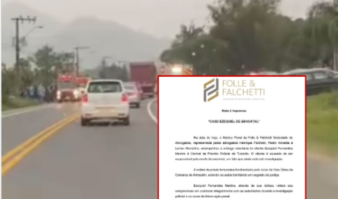 Escritório de advocacia que representa Ezequiel no caso de Gravatal emite nota à imprensa