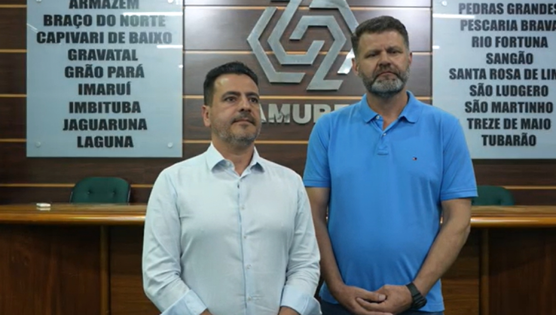 (Vídeo) Soratto e Denis fazem primeira coletiva de imprensa depois de eleitos em Tubarão