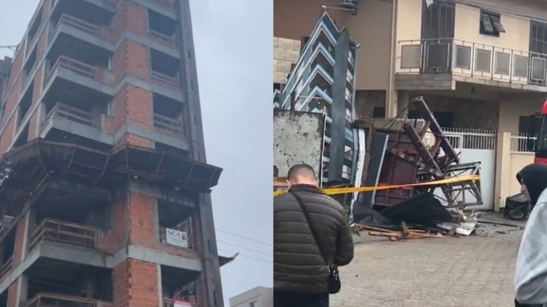 Em andamento: elevador despenca em construção e deixa dois mortos em Imbituba