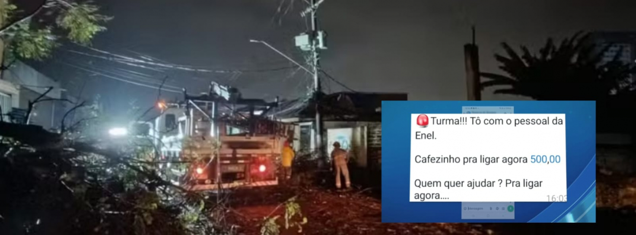 Brasil: funcionários da Enel cobram propina de moradores para religar energia após temporal em SP