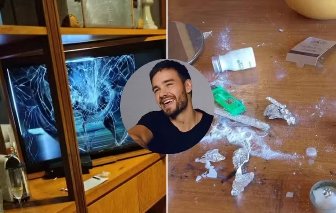 TV quebrada, drogas e mais: veja imagens do quarto de Liam Payne