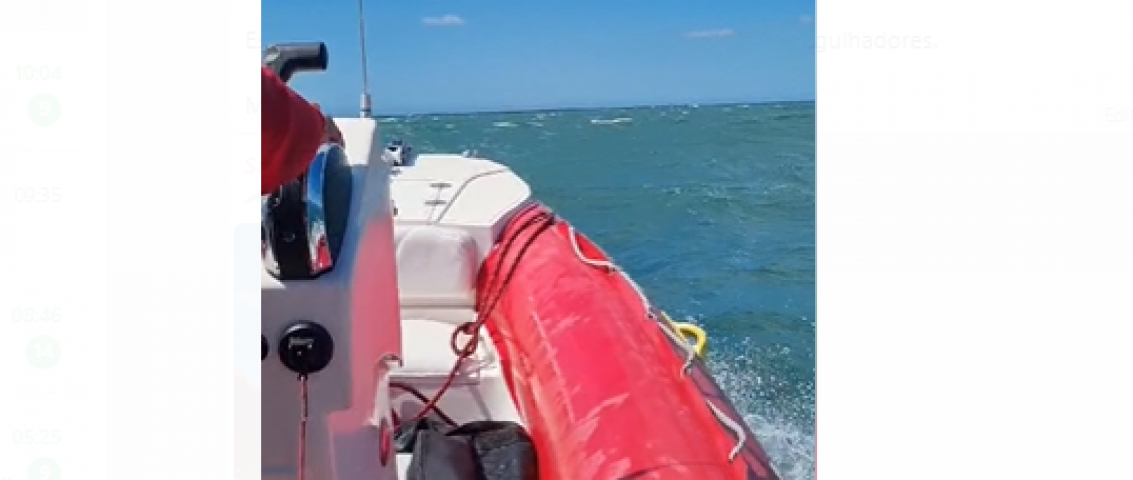 Bombeiros entram no sexto dia de buscas pelo corpo de vítima de afogamento na Praia do Rosa