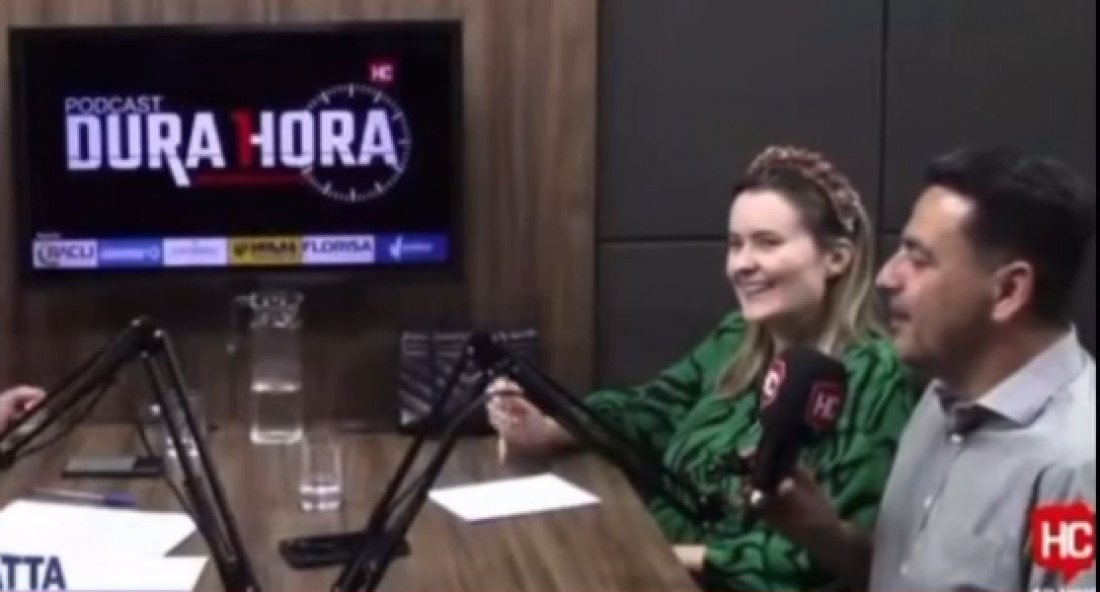 (Vídeo) Durante o Dura 1 Hora, Soratto Jr. lança pré-candidatura de Júlia Zanatta para o senado