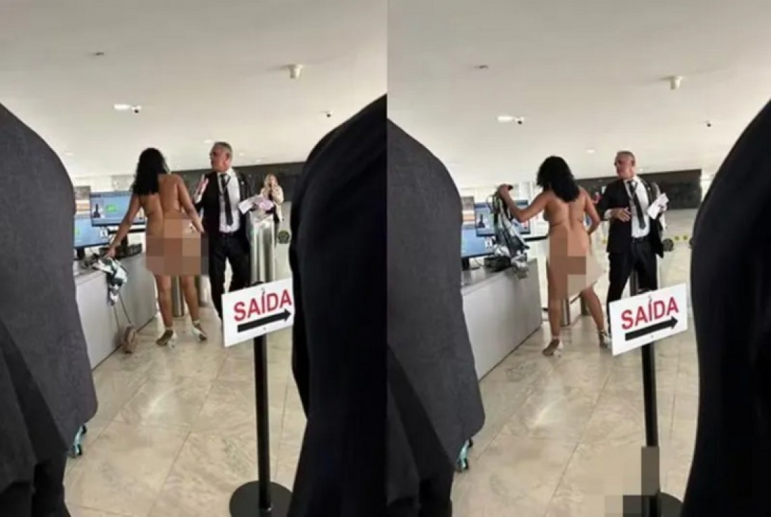 Brasil: mulher entra pelada no Planalto e pede para ser ouvida por Lula e Alckmin