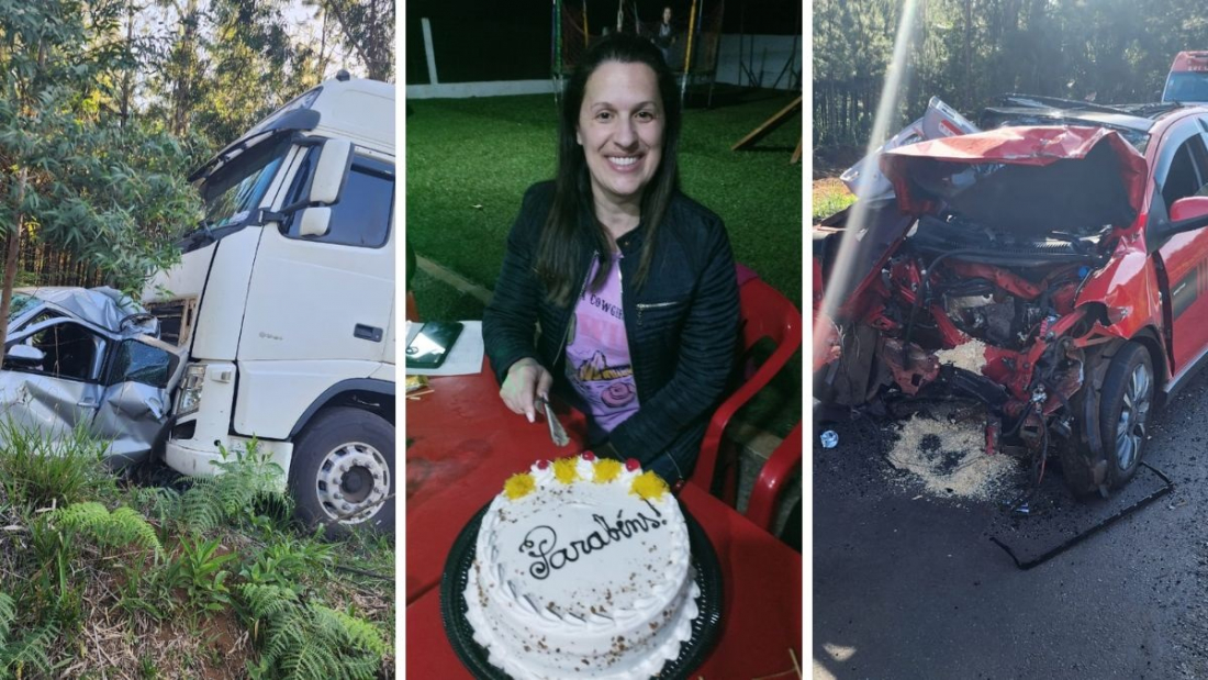 SC: acidente mata empresária, fere marido e filhas pequenas saem praticamente ilesas