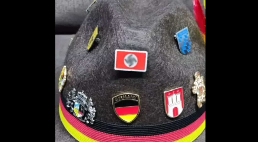 Dupla é presa após usar chapéus com símbolos nazistas em festa tradicional de SC