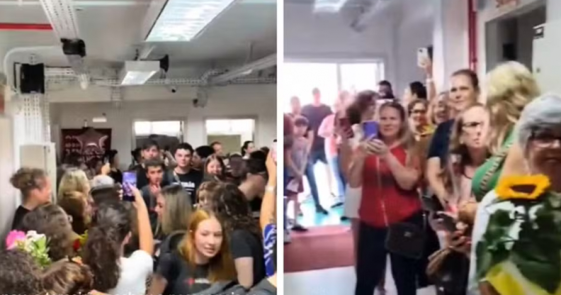 (Vídeo) Em SC: Pais fazem surpresa e buscam filhos do terceirão pela última vez em escola