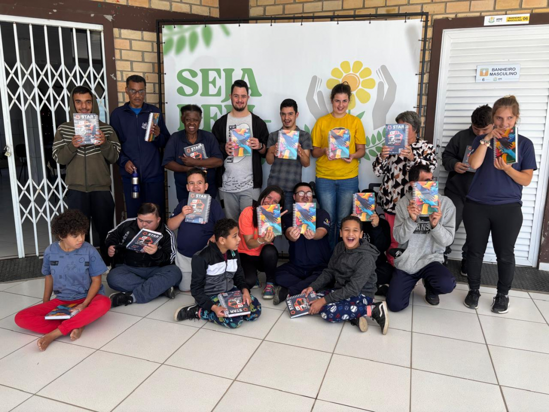 Apae de Sangão já recebeu os exemplares da Agenda Solidária 2025; adquira a sua!