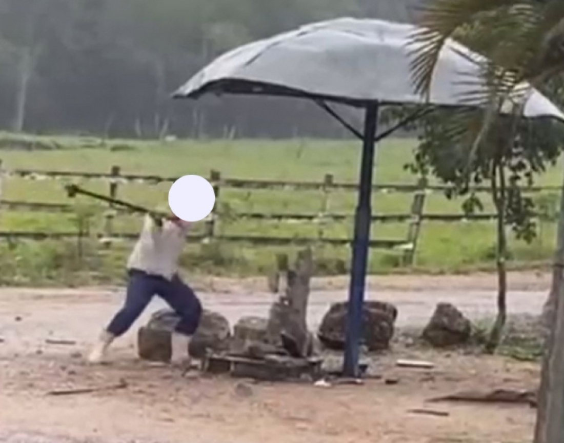 Braço do Norte: morador destrói bica d’água interditada por contaminação