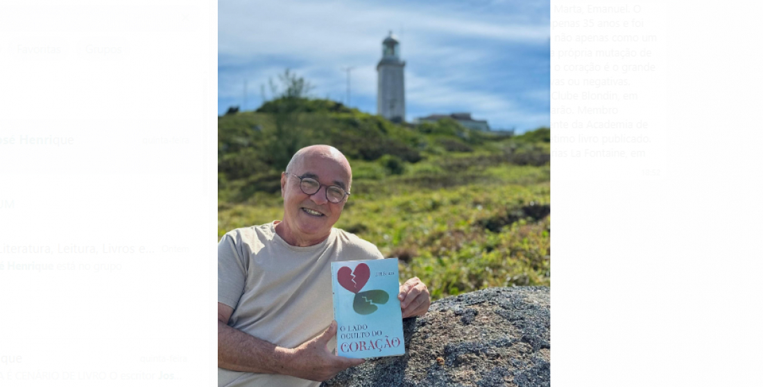 Escritor José Henrique de Souza lança novo livro com cenário ambientado no Farol de Santa Marta