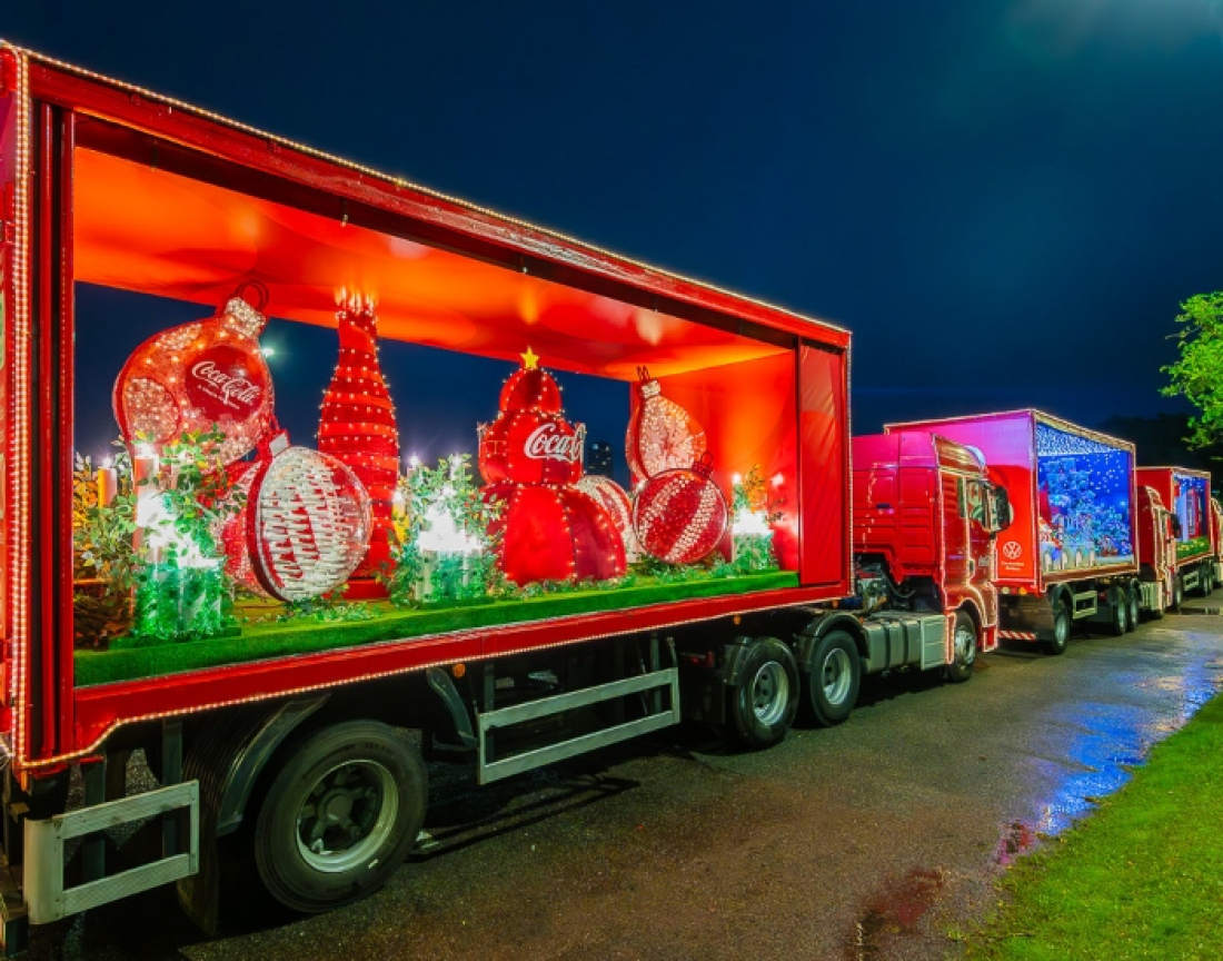 Caravana de Natal da Coca-Cola passa por Tubarão nesta quarta