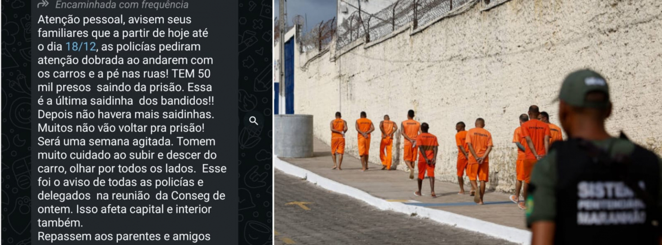 Fake news sobre saidinha de 50 mil presos está sendo compartilhada nas redes