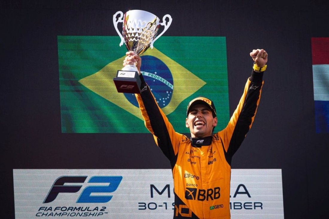 Fórmula 2: Gabriel Bortoleto é campeão após 2º lugar em Abu Dhabi