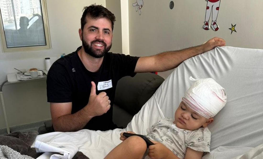 Tubarão: bebê passa por procedimento de alta complexidade neurológica