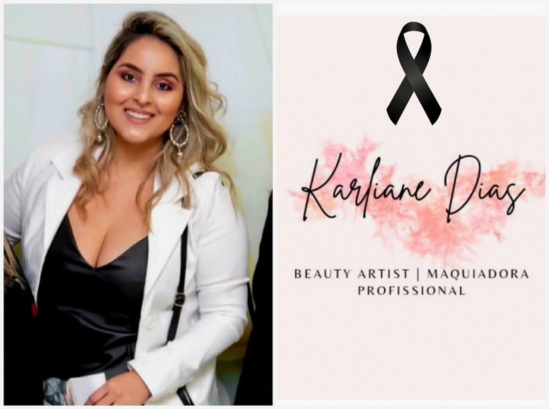 Karliane Dias Ferreira Garcia está sendo velada na Funerária Santa Rita, em Tubarão