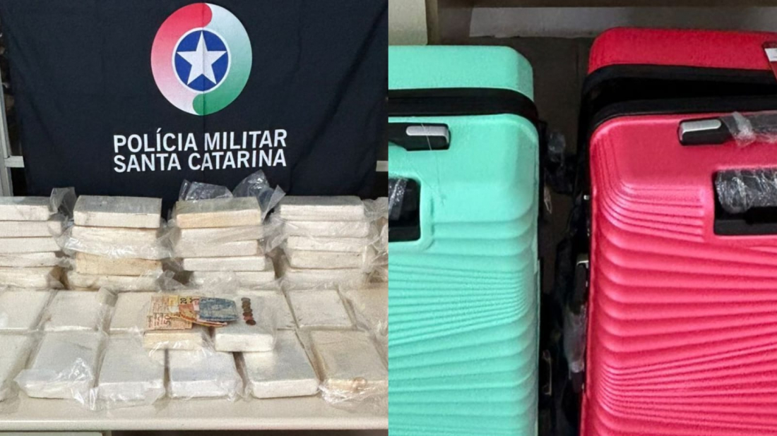 Apreensão de 54 kg de cocaína em Armazém: operação conjunta detém mulher e veículo adulterado