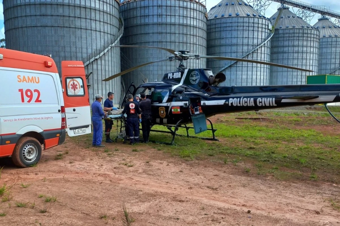 Trabalhador fica ferido após sofrer queda de 15 metros de altura no Sul de SC