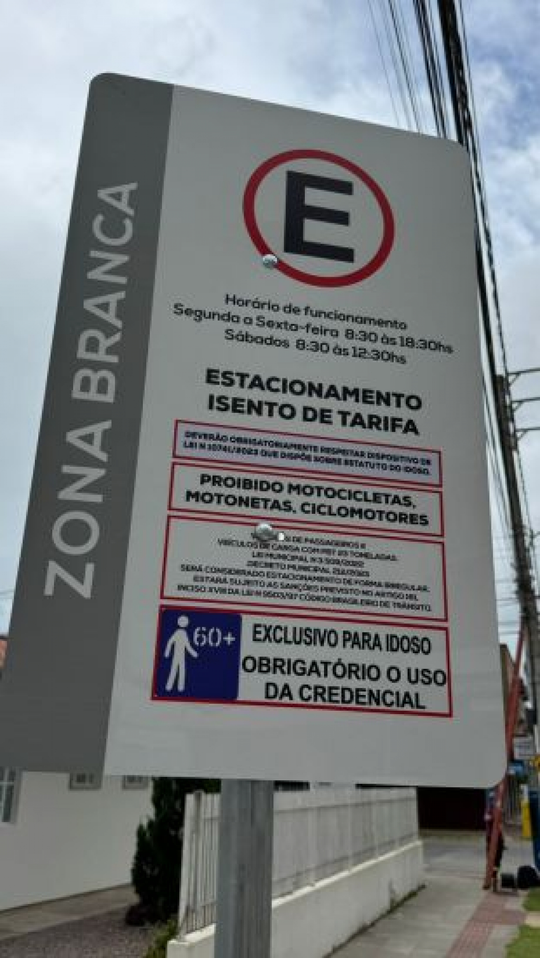 Cobrança de estacionamento rotativo em Braço do Norte começa nesta quarta