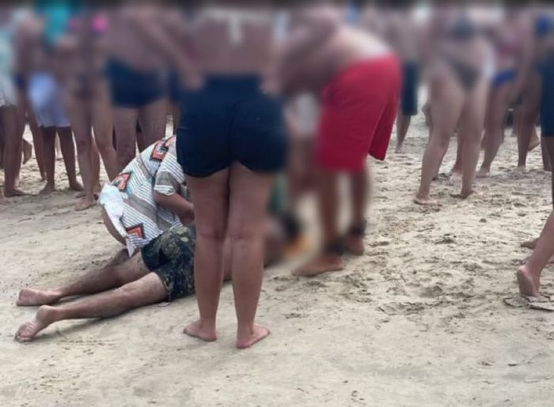 Pai e filha se afogam em corrente de retorno na Praia do Sol, em Laguna