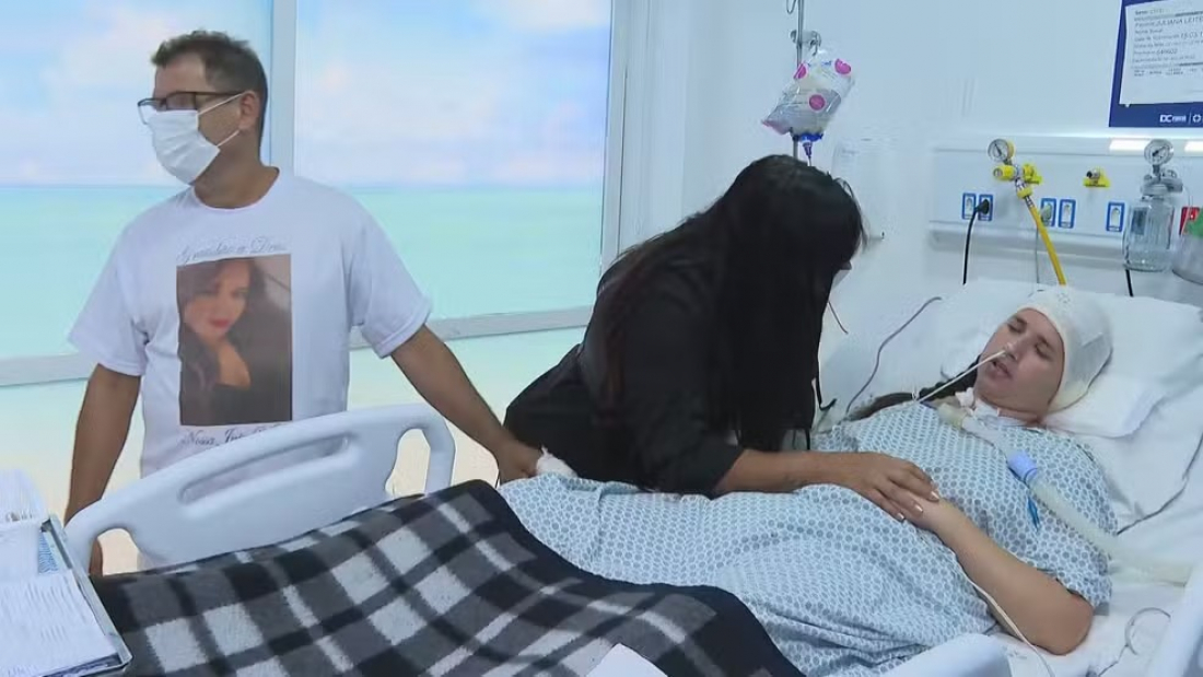 Jovem baleada pela PRF tem melhora após tiro na cabeça e diz ‘eu te amo’ para irmã