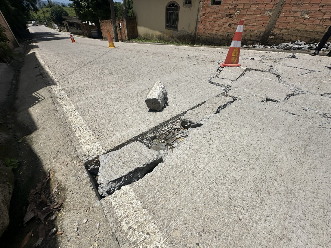 Prefeitura de Tubarão notifica empresa que pavimentou Estrada Geral do Caruru