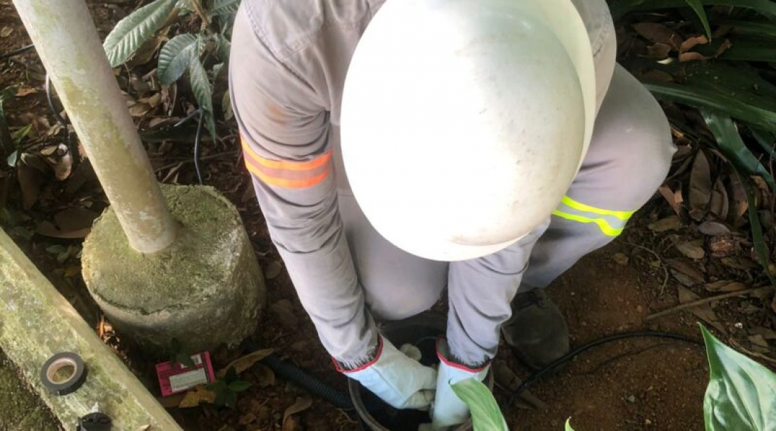 Tubarão: parque linear da beira-rio fica no escuro após furto de fios