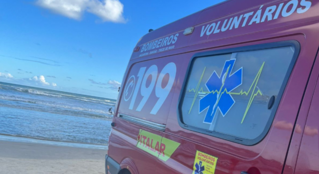 Homem sofre acidente com moto aquática em Jaguaruna e é encaminhado ao hospital