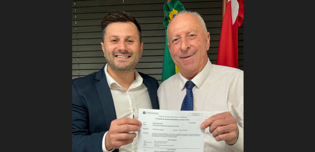 Presidente da Câmara, Marcelo Muraro garante R$ 100 mil para causa autista de Capivari de Baixo