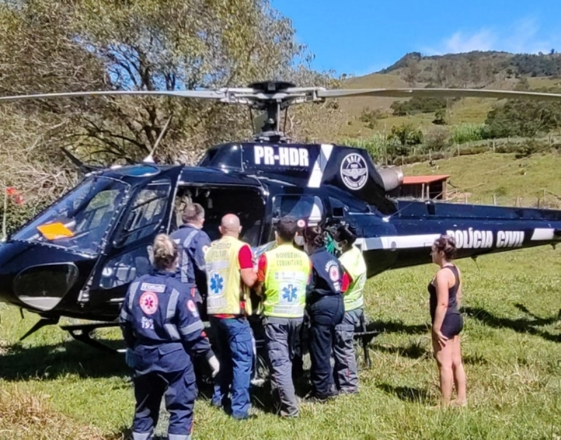 Gravatal: idoso de 78 anos é atacado por boi e sofre politraumatismo