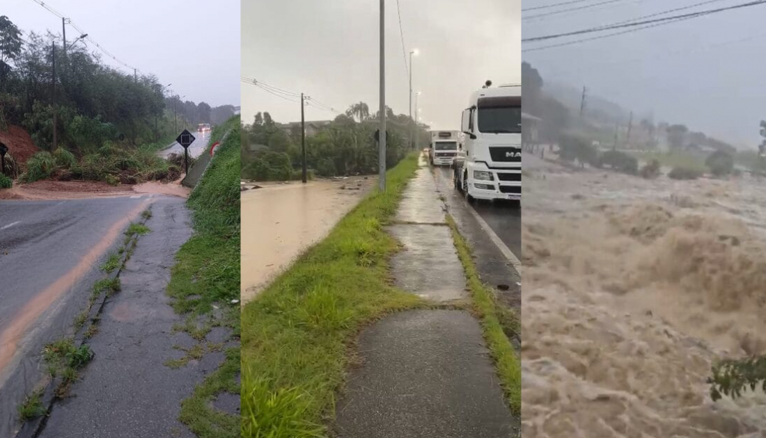 Sete cidades de SC decretam situação de emergência após chuvas castigarem o Estado